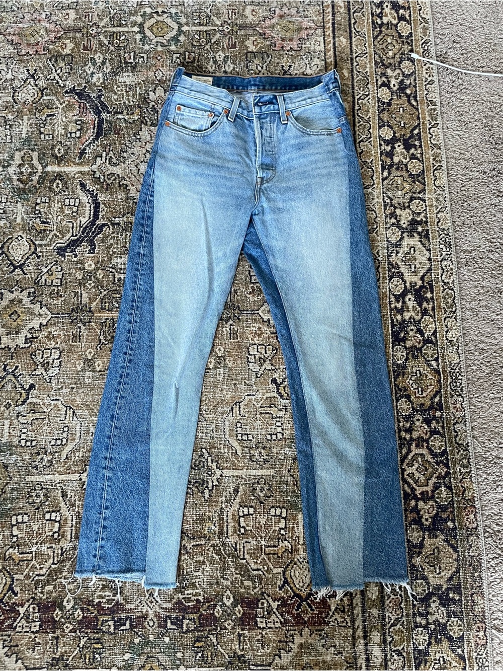 Levi’s 501 Spliced Straight Leg Jeans